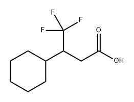 Cyclohexanepropanoic acid, β-(trifluoromethyl)- Structure