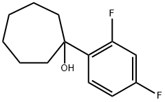 1-(2,4-difluorophenyl)cycloheptanol Structure