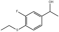 4-(Ethylthio)-3-fluoro-α-methylbenzenemethanol Structure