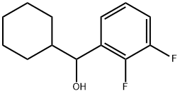 α-Cyclohexyl-2,3-difluorobenzenemethanol Structure