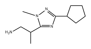 1H-1,2,4-Triazole-5-ethanamine, 3-cyclopentyl-β,1-dimethyl- Structure