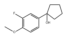 1-(3-fluoro-4-methoxyphenyl)cyclopentanol Structure