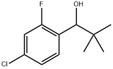 1-(4-chloro-2-fluorophenyl)-2,2-dimethylpropan-1-ol Structure