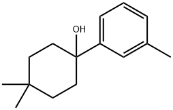 4,4-dimethyl-1-(m-tolyl)cyclohexanol Structure