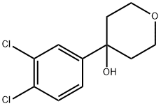 4-(3,4-dichlorophenyl)tetrahydro-2H-pyran-4-ol 구조식 이미지