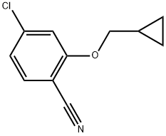 4-Chloro-2-(cyclopropylmethoxy)benzonitrile Structure