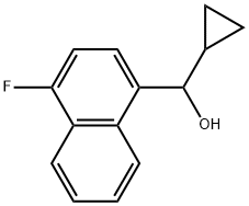 1-Naphthalenemethanol, α-cyclopropyl-4-fluoro- Structure