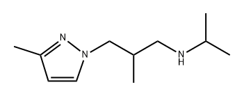 N-isopropyl-2-methyl-3-(3-methyl-1H-pyrazol-1-yl)propan-1-amine Structure