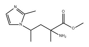 Methyl 2-amino-2-methyl-4-(2-methyl-1h-imidazol-1-yl)pentanoate Structure