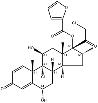 6-alfa-Hydroxy Mometasone Furoate Structure