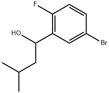 1-(5-bromo-2-fluorophenyl)-3-methylbutan-1-ol Structure