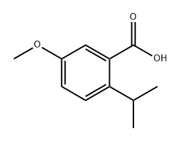 5-methoxy-2-(propan-2-yl)benzoic acid Structure