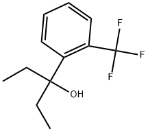 α,α-Diethyl-2-(trifluoromethyl)benzenemethanol 구조식 이미지