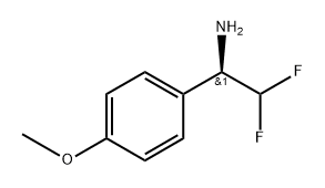 Benzenemethanamine, α-(difluoromethyl)-4-methoxy-, (αR)- Structure