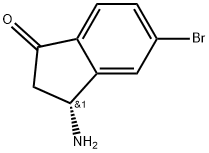 (R)-3-amino-5-bromo-2,3-dihydro-1H-inden-1-one Structure