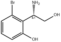 2-[(1S)-1-amino-2-hydroxyethyl]-3-bromophenol Structure