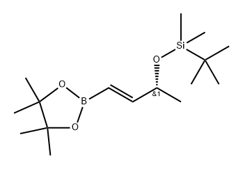 (R,E)-tert-butyldimethyl((4-(4,4,5,5-tetramethyl-1,3,2-dioxaborolan-2-yl)but-3-en-2-yl)oxy)silane Structure