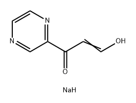 Sodium 3-oxo-3-(pyrazin-2-yl)prop-1-en-1-olate Structure