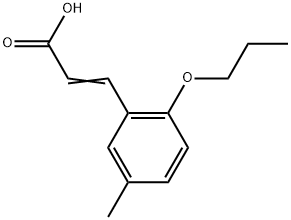 3-(5-Methyl-2-propoxyphenyl)-2-propenoic acid Structure