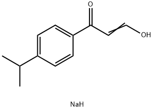 2-Propen-1-one, 3-hydroxy-1-[4-(1-methylethyl)phenyl]-, sodium salt (1:1) Structure