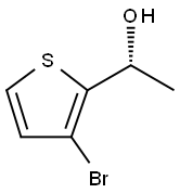 (1R)-1-(3-bromothiophen-2-yl)ethan-1-ol Structure