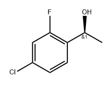 Benzenemethanol, 4-chloro-2-fluoro-α-methyl-, (αS)- Structure