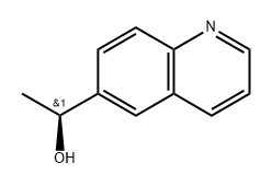 6-Quinolinemethanol, α-methyl-, (αS)- Structure