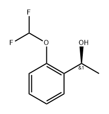 Benzenemethanol, 2-(difluoromethoxy)-α-methyl-, (αS)- Structure