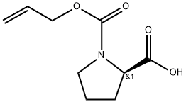N-Allyloxycarbonyl-D-proline Structure
