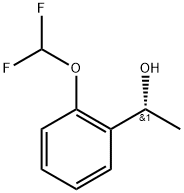 Benzenemethanol, 2-(difluoromethoxy)-α-methyl-, (αR)- Structure