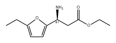 ethyl (S)-3-amino-3-(5-ethylfuran-2-yl)propanoate 구조식 이미지