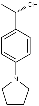 Benzenemethanol, α-methyl-4-(1-pyrrolidinyl)-, (αS)- Structure