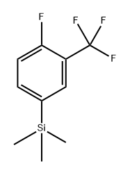 (4-fluoro-3-(trifluoromethyl)phenyl)trimethylsilane Structure