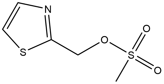 2-Thiazolemethanol, 2-methanesulfonate Structure