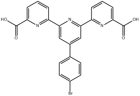 4'-(4'''-bromophenyl)-2,2':6',2''-terpyridine-6,6''-dicarboxylic acid Structure