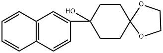 8-(naphthalen-2-yl)-1,4-dioxaspiro[4.5]decan-8-ol Structure