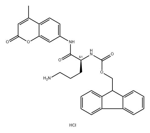 FMoc-Orn-AMC.HCl Structure