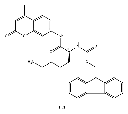 FMoc-Lys-AMC.HCl 구조식 이미지