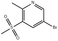 5-Bromo-2-methyl-3-(methylsulfonyl)pyridine Structure