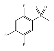 1-Bromo-2,5-difluoro-4-(methylsulfonyl)benzene Structure