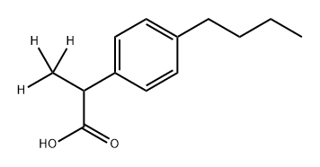 p-Butyl Ibuprofen-d3 구조식 이미지