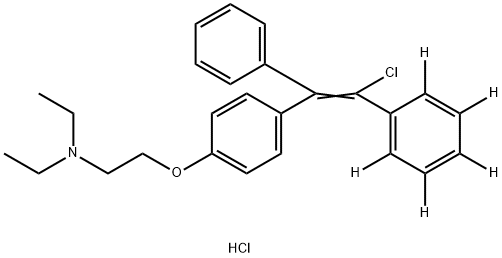 Clomiphene-d5 HCl 구조식 이미지