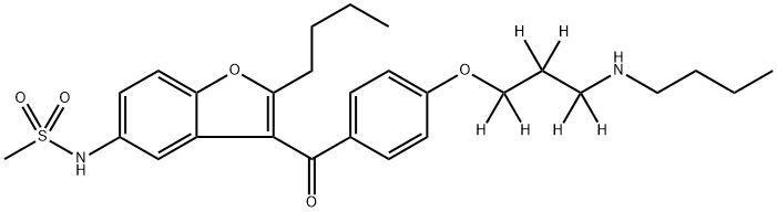 [2H6]-N-Desbutyldronedarone Structure