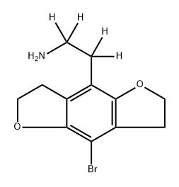 2C-B-FLY-D4 hydrochloride solution Structure