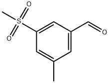 3-methyl-5-(methylsulfonyl)benzaldehyde Structure