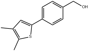 4-(4,5-Dimethyl-2-thienyl)benzenemethanol Structure