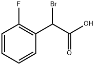 Benzeneacetic acid, α-bromo-2-fluoro- Structure