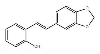 1-(3,4-methylenedioxyphenyl)-2-(2-hydroxyphenyl)ethene 구조식 이미지