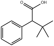 Benzeneacetic acid, α-(1,1-dimethylethyl)- Structure