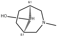 (1β,5β,8-anti)-3-Methyl-3-azabicyclo[3.2.1]octan-8-ol 구조식 이미지